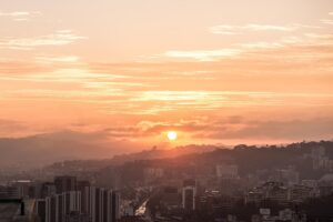 Caracas bei Sonnenuntergang